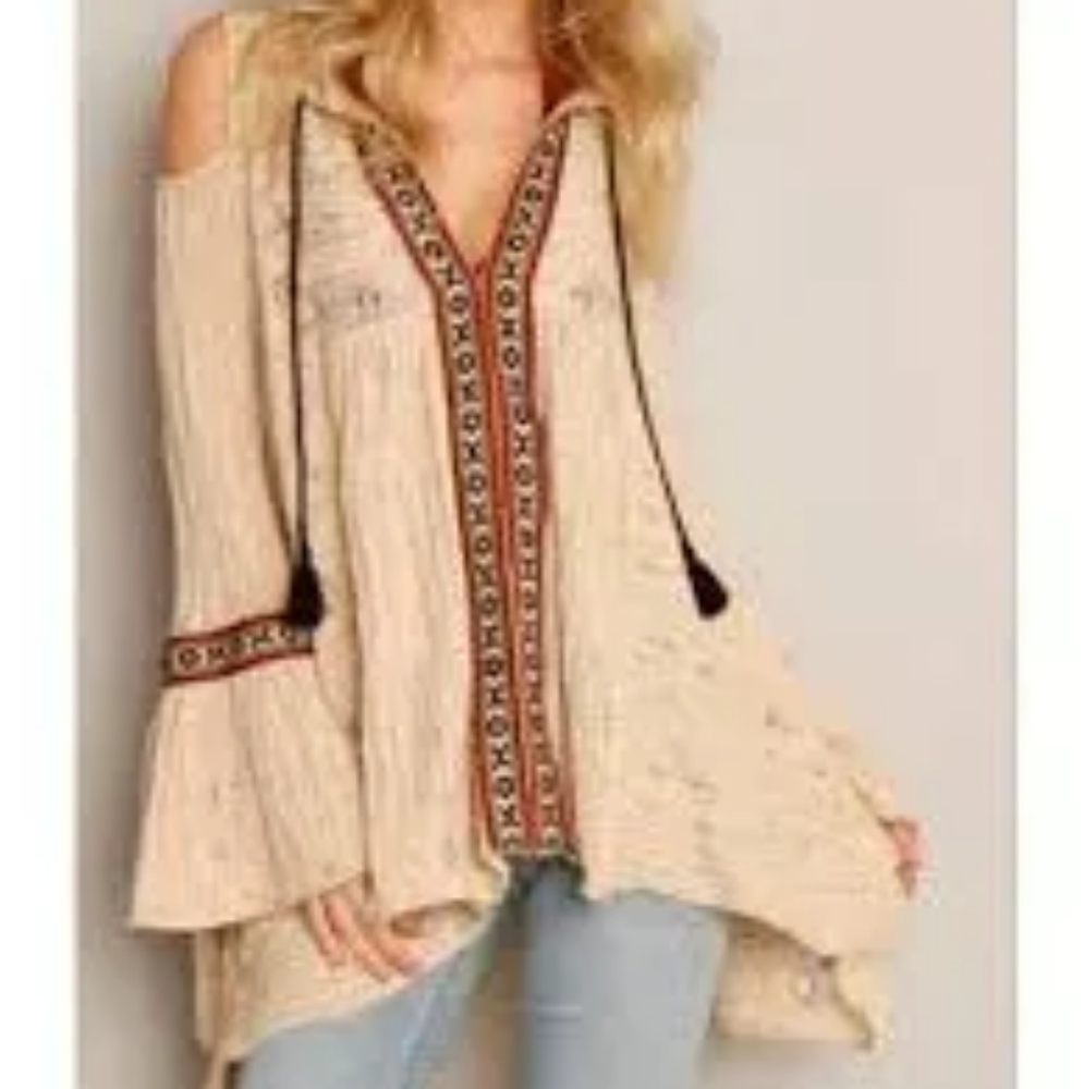 For The Love of Flowers Tunic  size S
